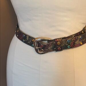Multicolor Studded Belt
